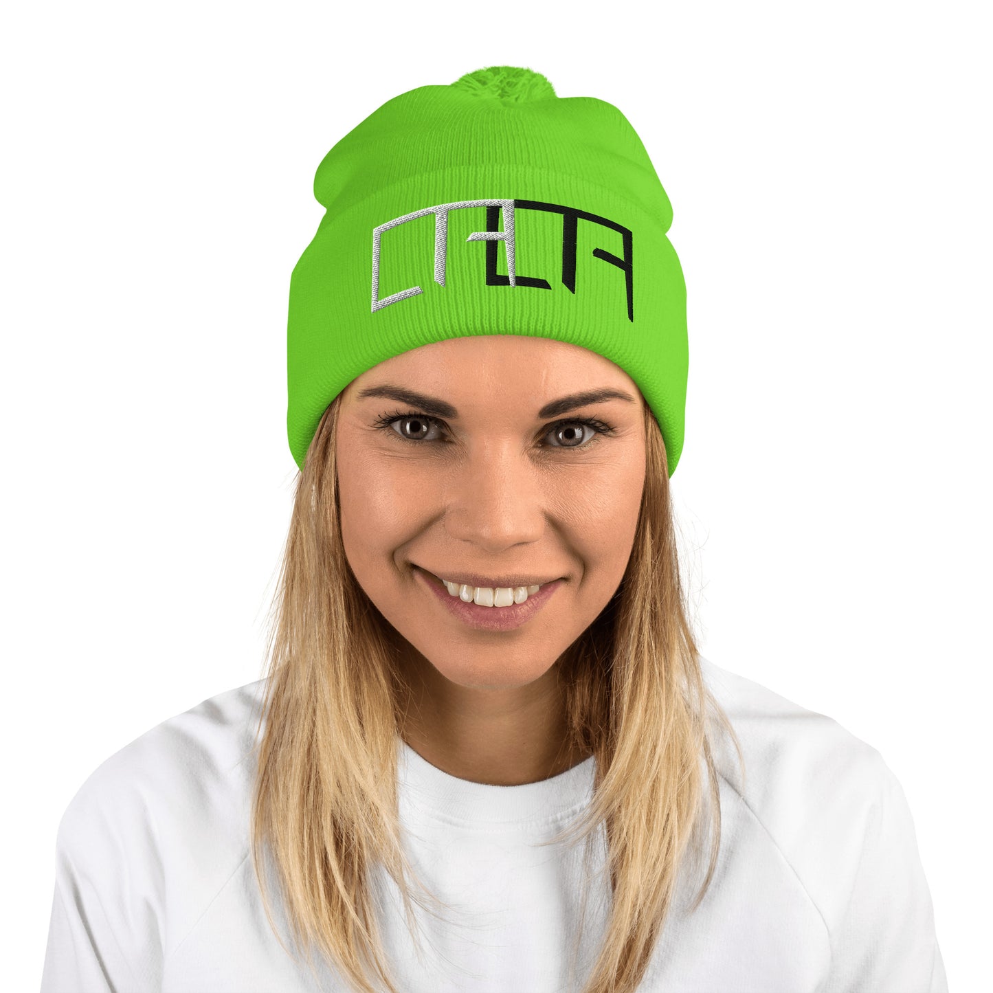 SHADOW POM KNIT BEANIE