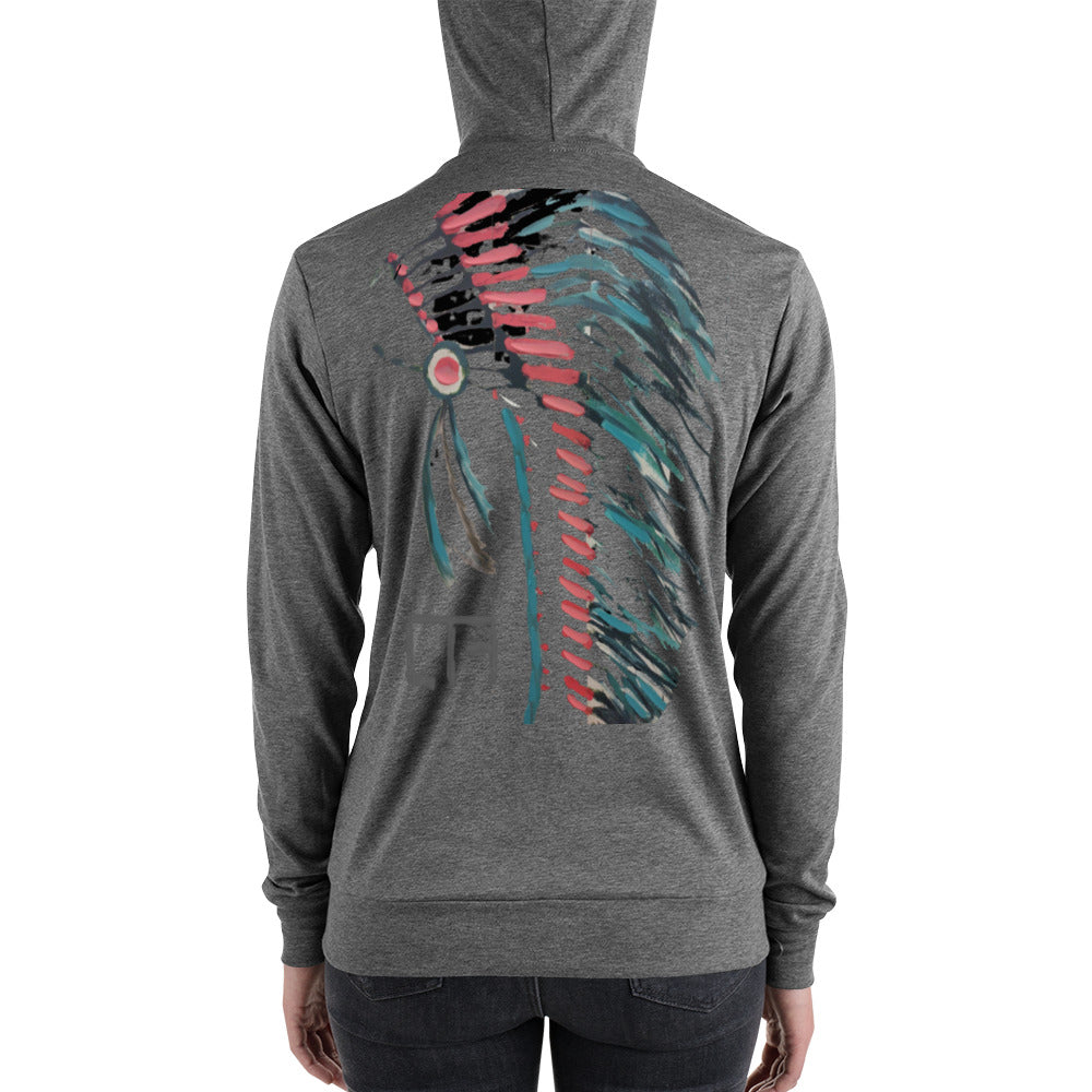 FEATHERED ZIP