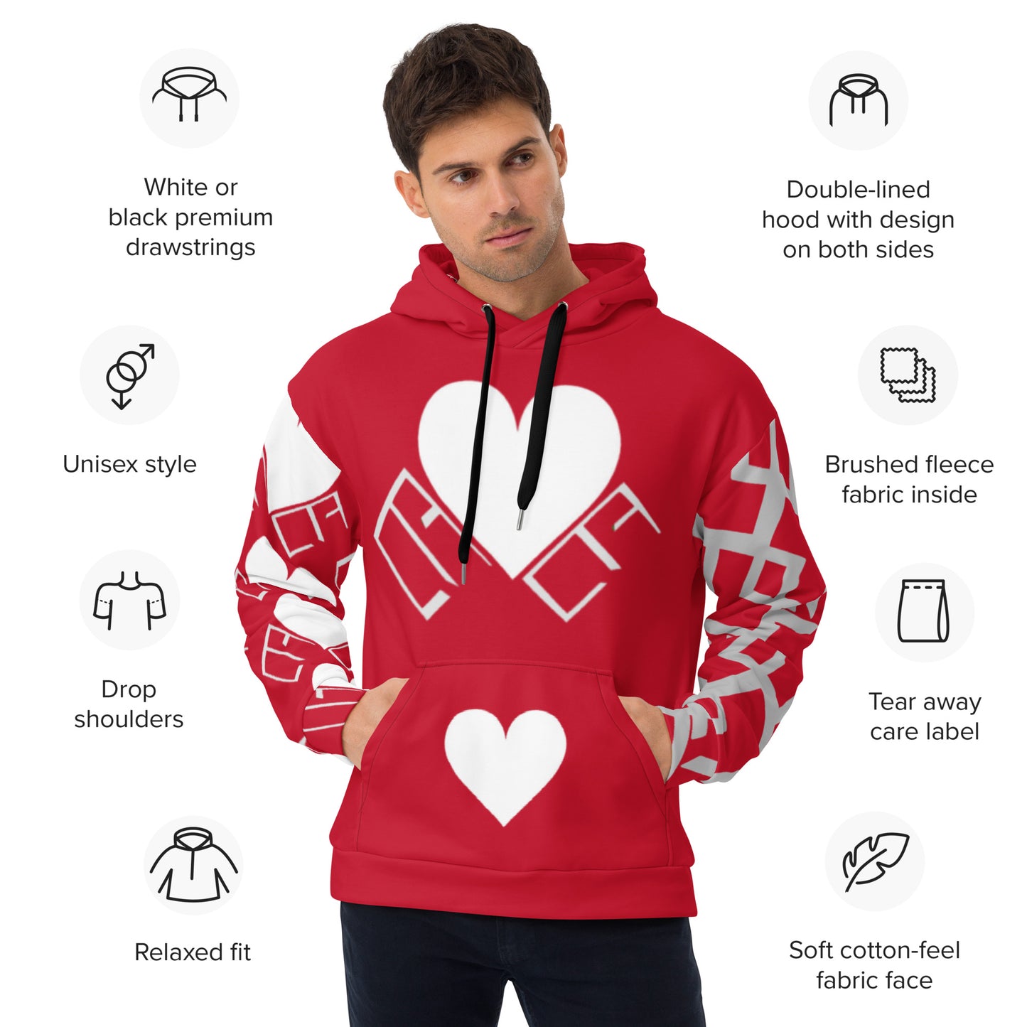 HEART ON MY ALL-OVER RED