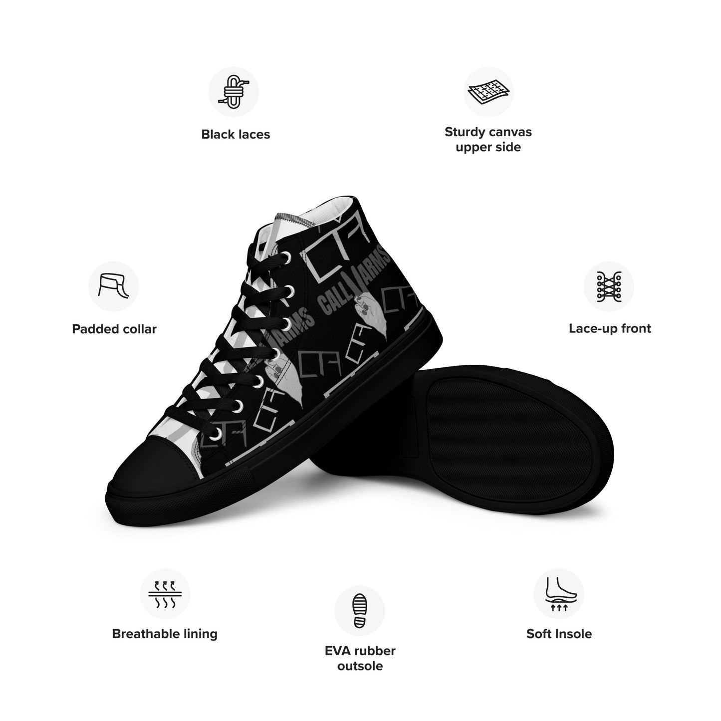 CALL II ARMS MENS HIGH TOPS