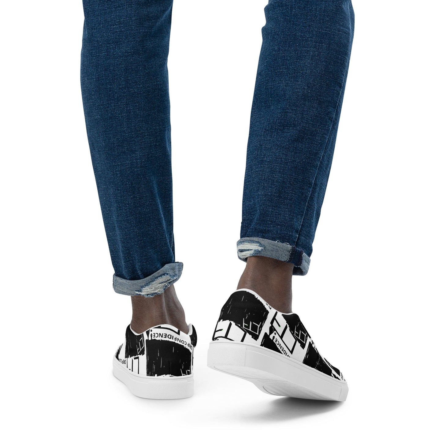 DRIP MENS SLIP ONS WHITE