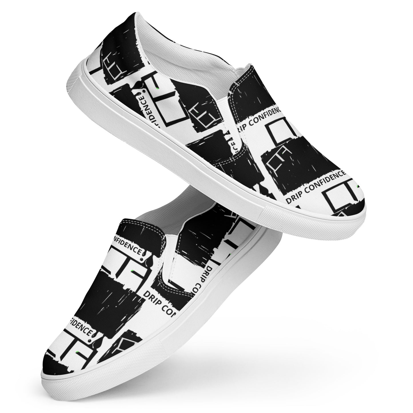 DRIP MENS SLIP ONS WHITE