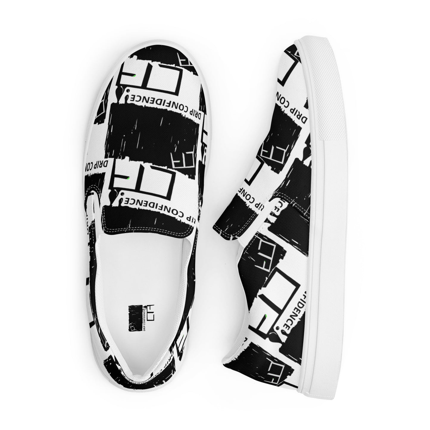 DRIP MENS SLIP ONS WHITE