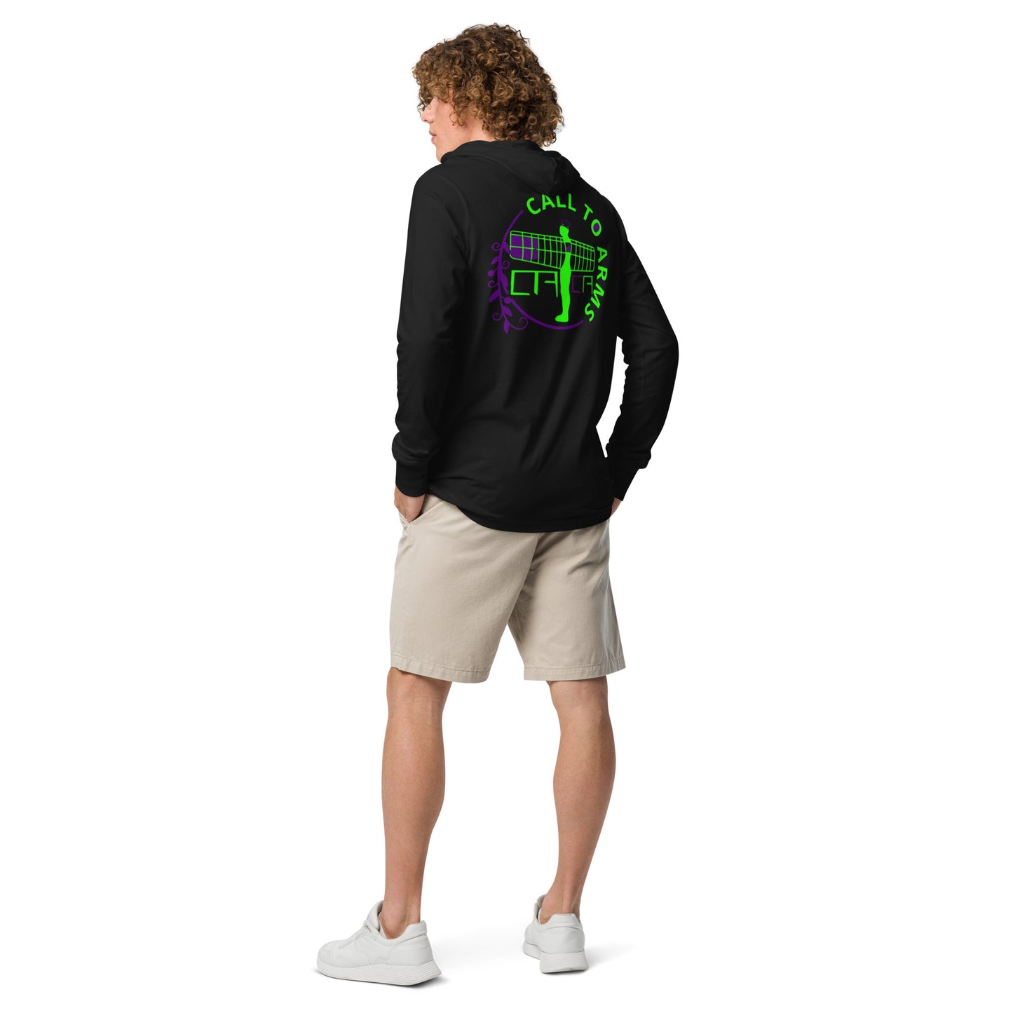 TAKE FLIGHT HOODED LONG SLEEVE TEE