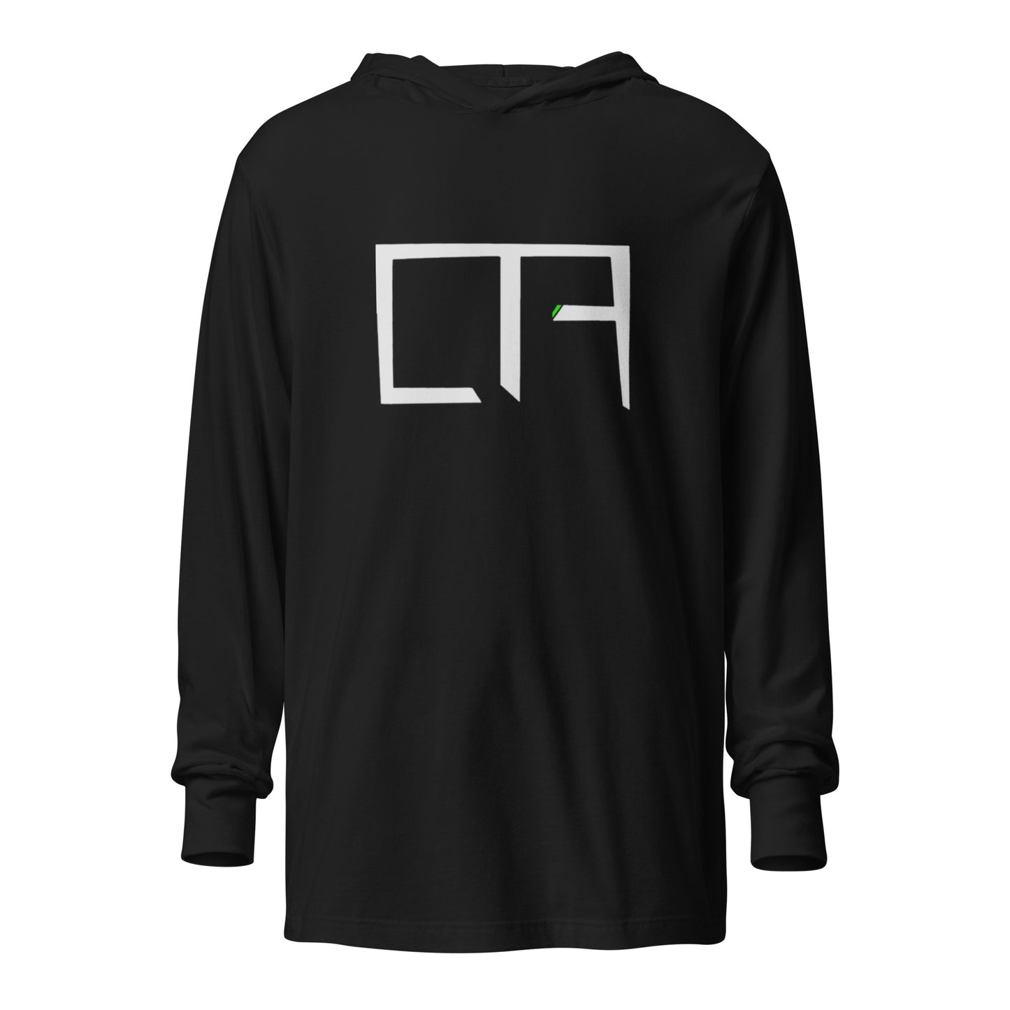 FRAGMENTED LONGSLEEVE HOODED TEE